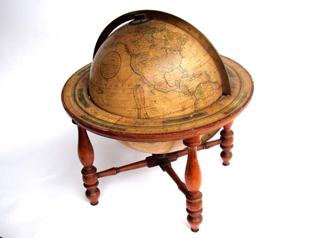 A fine 'Franklin Terrestrial 12" Diameter GLOBE by N.B. Nims & Co., Troy, New York, circa 1872 — image 6